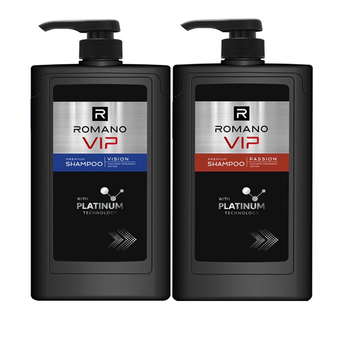 Dầu gội nước hoa cao cấp Romano Vip Vision-Pasion 650ml