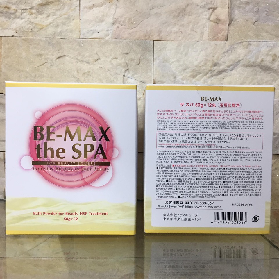 Bột tắm BE-MAX the SPA Nhật Bản 50g (1 gói)