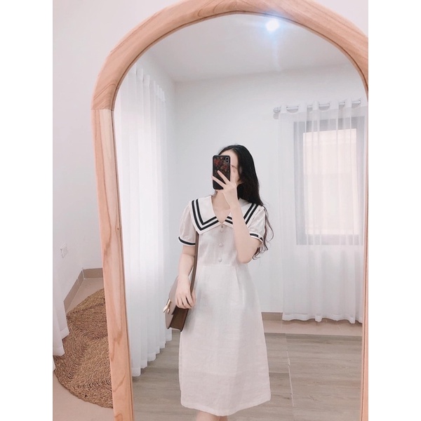 Váy trắng thủy thủ thiết kế Kate Dress dự tiệc, đám cưới,sự kiện,kỷ yếu[LIAMSTORE]
