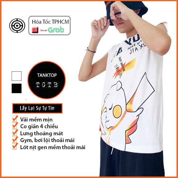 Áo Nịt Ngực Tomboy - Áo TankTop In Hình Siêu Chất - Lót Nịt Thun Bên Trong Thoải Mái