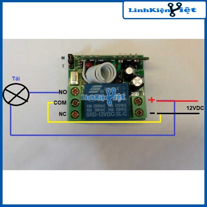 BỘ HỌC LỆNH 1 KÊNH 12V RF315MHZ + TAY PHÁT