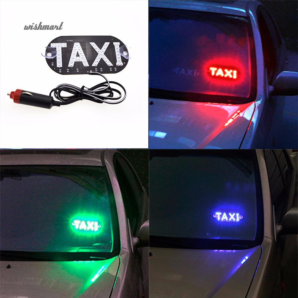 Bảng đèn LED báo tín hiệu chữ Taxi gắn kính chắn gió xe hơi