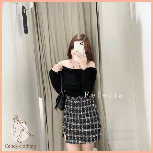 [Hàng Cao Cấp] Áo Tăm Ngang Vai Cendy Clothing Cực Kì Quyến Rũ Dễ Phối Đồ - CD089