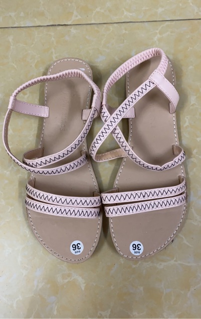 2 đôi sandal nữ  quai  ngang, quai  chéo bền nhẹ mát mẻ  mùa hè