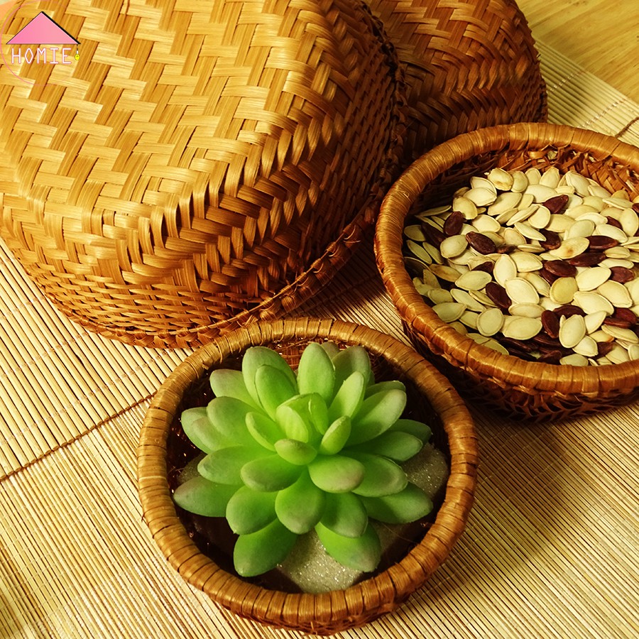 Thúng tre nâu hun khói đa kích thước