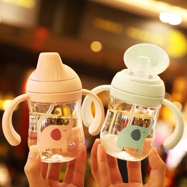 Bình Nước Cho Bé Tập Uống YEAHPY Mỏ Vịt 260ml DDBN242