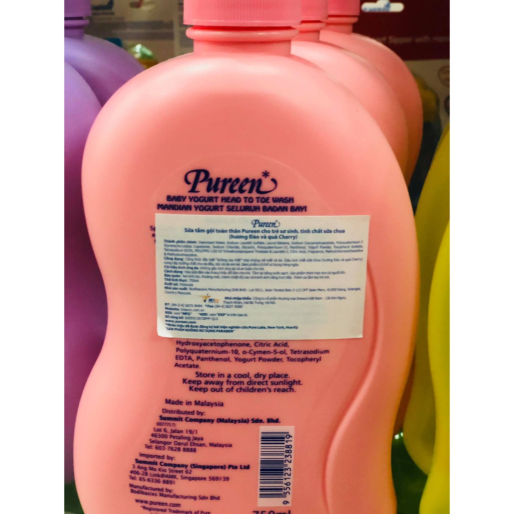 Sữa tắm gội Pureen - 750ml