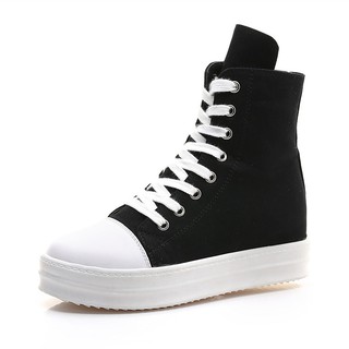 Giày thể thao nữ 💖FREESHIP💖 Giảm 10K Khi Nhập [GIAY NU] Giày sneaker nữ R1 Vải Cổ Cao Phong Cách Hàn Quốc