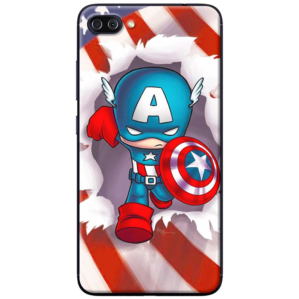 Ốp lưng nhựa dẻo Zenfone 4 Max (ZC520KL) Captain America chibi ,Mẫu ốp mới, giá tốt