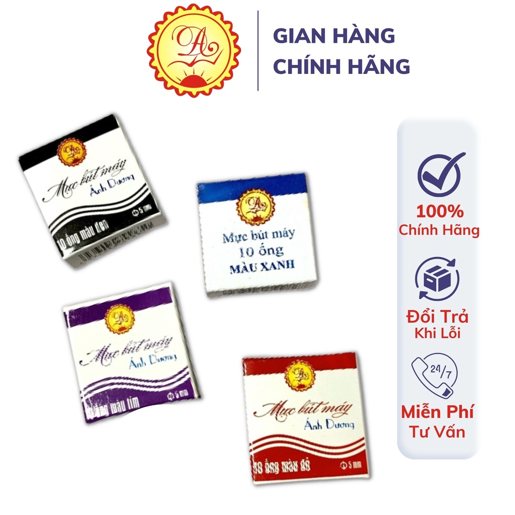 Mực bút máy dạng ống Bút mài thầy Ánh chất lượng cao không lắng cặn nhanh khô