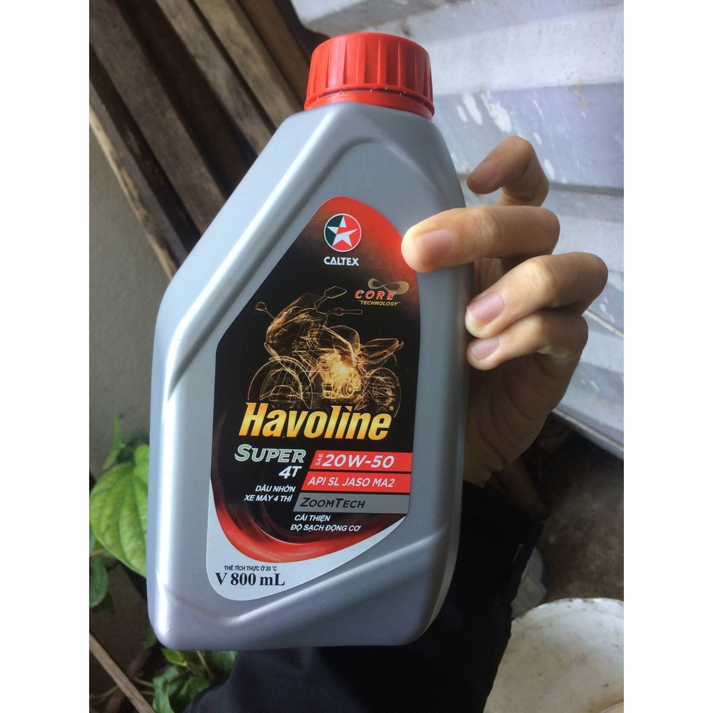 NHỚT CALTEX HAVOLINE 4T 20W50 0,8 LÍT HÀNG CHÍNH HÃNG - MrPhukien