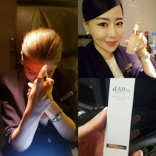 Xịt khoáng Serum D'Alba unbox tách set