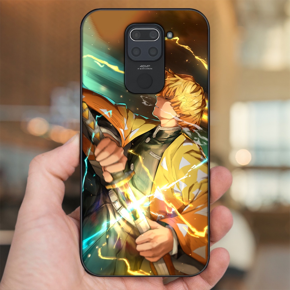Ốp lưng Xiaomi Redmi Note 9 viền đen in hình Zenitsu Kimetsu no Yaiba