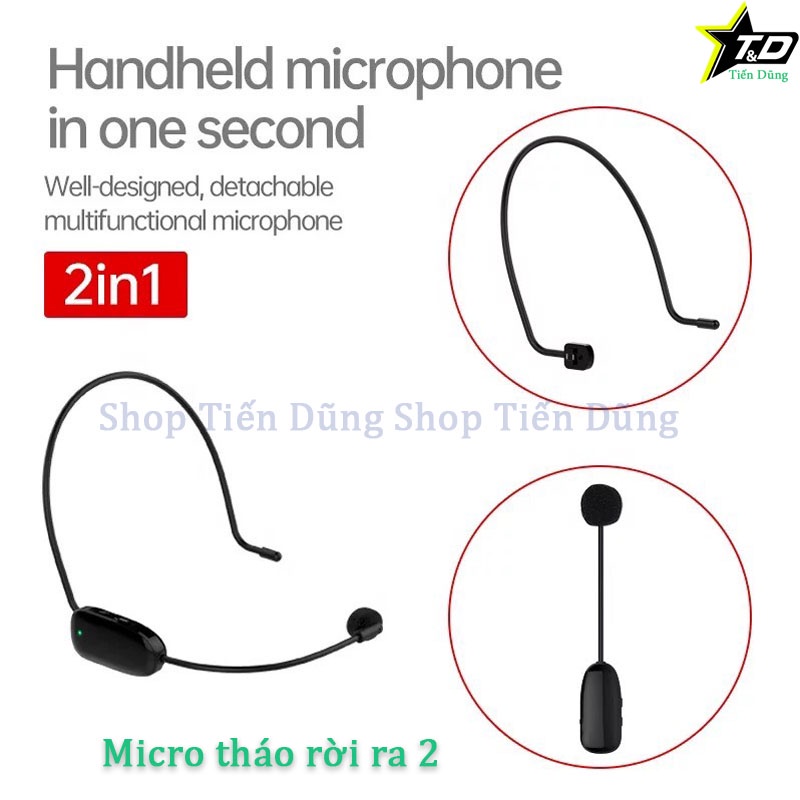 Micro không dây đeo tai Zansong V16 hay Mic Trợ Giảng Đa Năng V16 Phù hợp cho mọi thiết bị, thuyết trình, giảng dạy