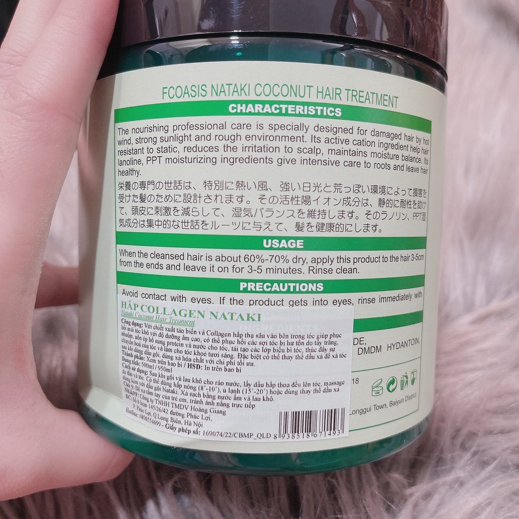 Hấp dưỡng tóc collagen Nataki