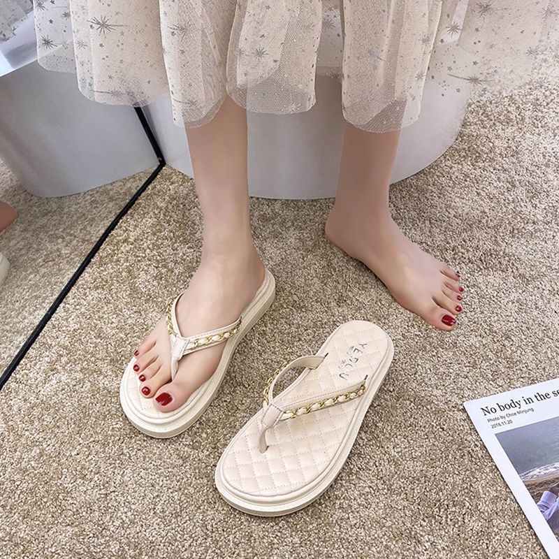 Dép Xỏ Ngón Đế Bằng Thiết Kế Mới Thời Trang Dành Cho Mùa