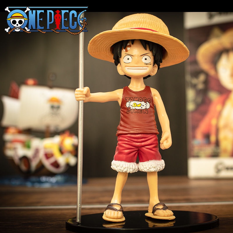 Mô hình One Piece Làm bằng tay Luffy Aissabo Sanji Sauron Thời thơ ấu Ba anh em Món quà sinh nhật Trang trí bánh xe ô tô