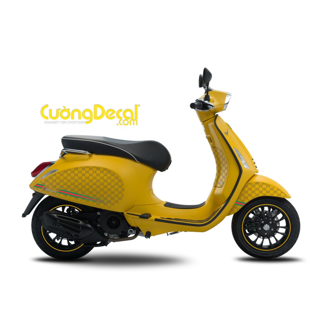 Bộ decal tem xe Vespa Sprint, Primavera Gucci Bee