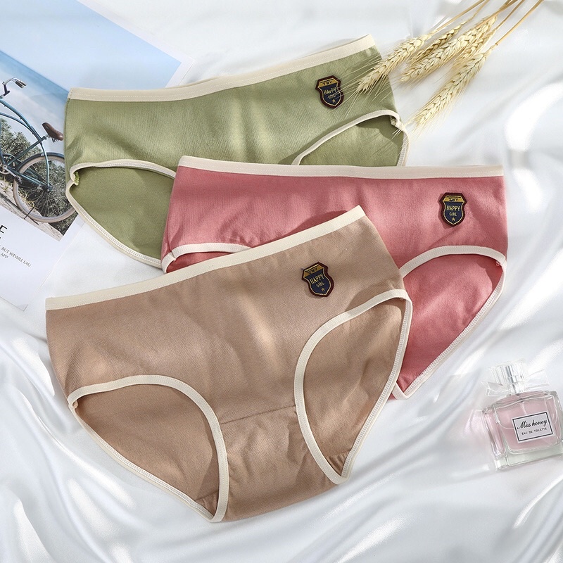 [Có Size M] Quần Lót Nữ Cotton Happy Girl Chíp Rẻ Đẹp Chất Lượng Cao Mainia Shop