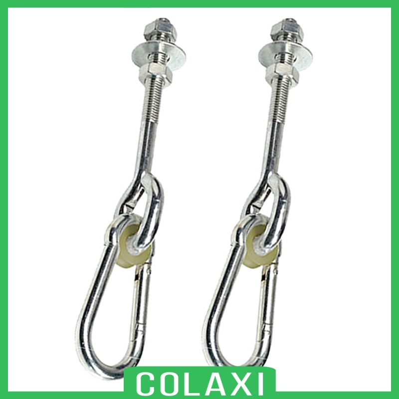 [COLAXI]2xSwing Thread Hook Playset Playground Yoga Seat Safety Locking Ceiling Mount 150mm