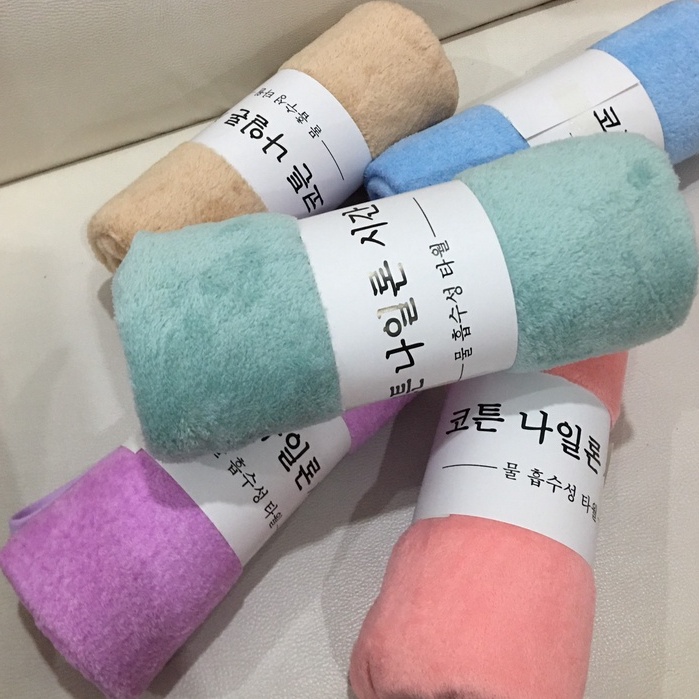 Khăn tắm Hàn Quốc lông cừu thấm nước siêu mềm mịn CAO CẤP