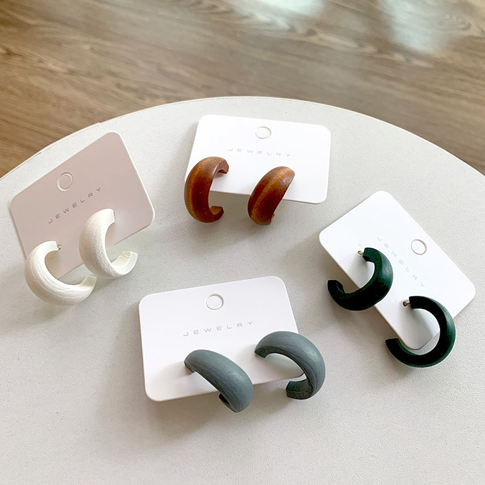 Bông tai hình mặt trăng/ chữ C kiểu dáng thời trang