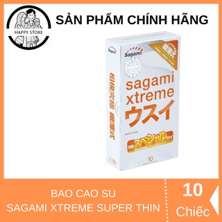 Bao Cao Su SAGAMI EXTREME SUPERTHIN Cao Cấp Siêu Mỏng, Ôm Khít- Hộp 10 Cái- Nhập Khẩu Chính Hãng Nhật Bản [CHÍNH HÃNG]