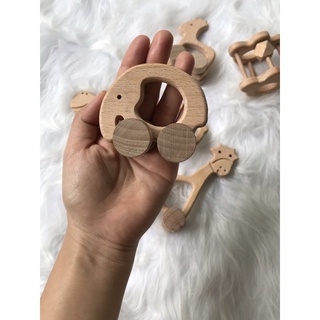 Đồ chơi trẻ em xe con vật cho bé gặm được gỗ tự nhiên cho bé 6 tháng đến 2tuôi