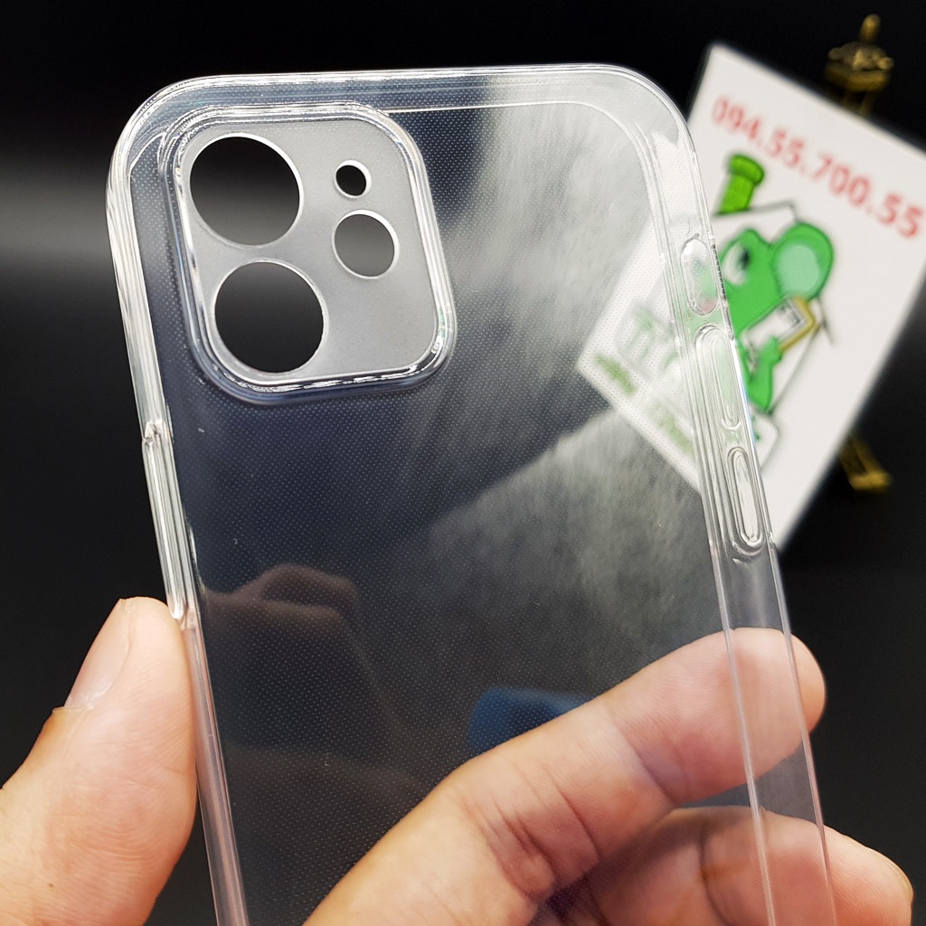 [Chính Hãng GOR][Ảnh Thật] Ốp lưng iPhone 12 6.1&quot; Silicon Dẻo Trong Suốt