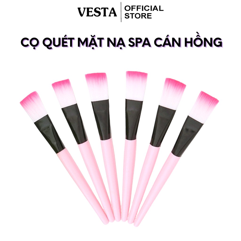 Cọ Đắp Mặt Nạ ❤️𝑭𝒓𝒆𝒆𝒔𝒉𝒊𝒑❤️ Cọ Quét Nạ Spa - Cọ Rửa Mặt Mask Silicon Cán Hồng