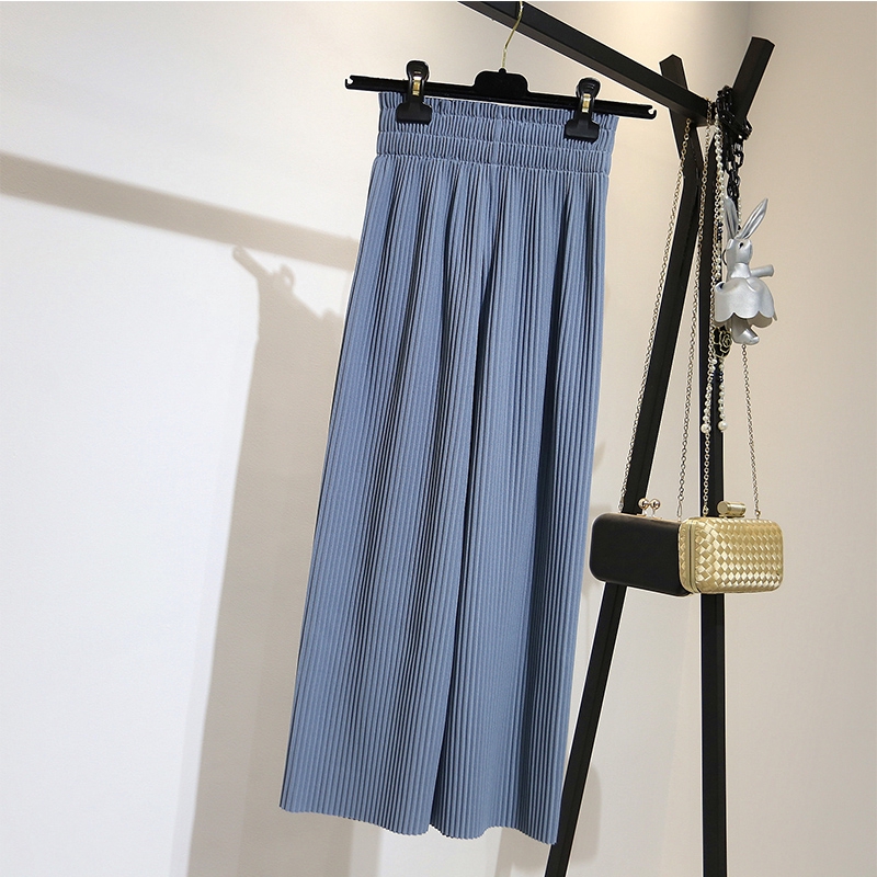 Quần Dài Ống Rộng Dáng Suông Xếp Ly Thiết Kế Dễ Thương Cho Nữ | BigBuy360 - bigbuy360.vn