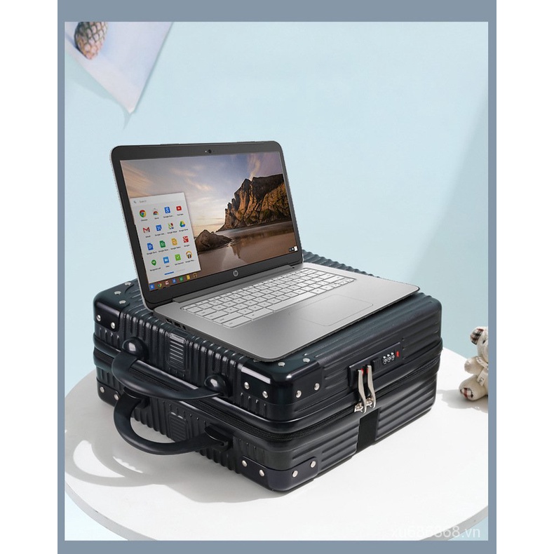 Vali du lịch xách tay mini 14inch đựng mỹ phẩm nhỏ gọn nhẹ có mật khẩu