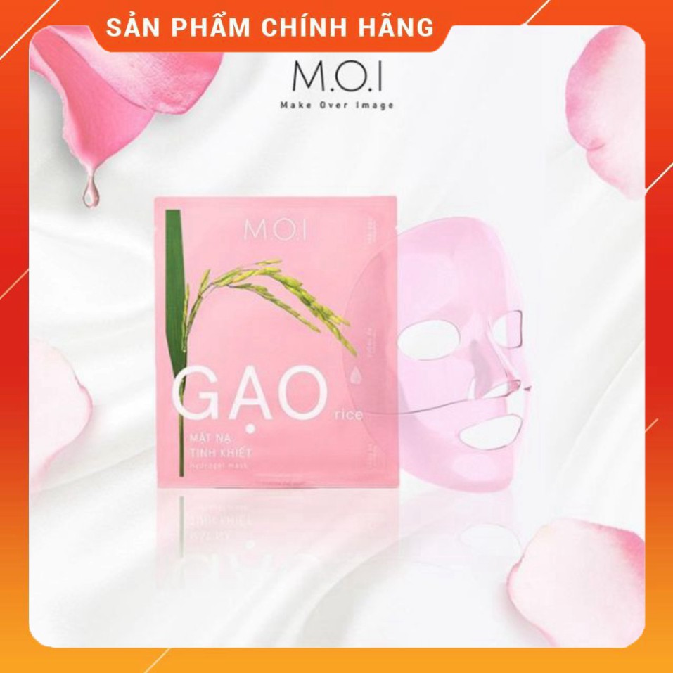 Mặt Nạ Gạo Tinh Khiết MOI Hồ Ngọc Hà hộp 3 miếng