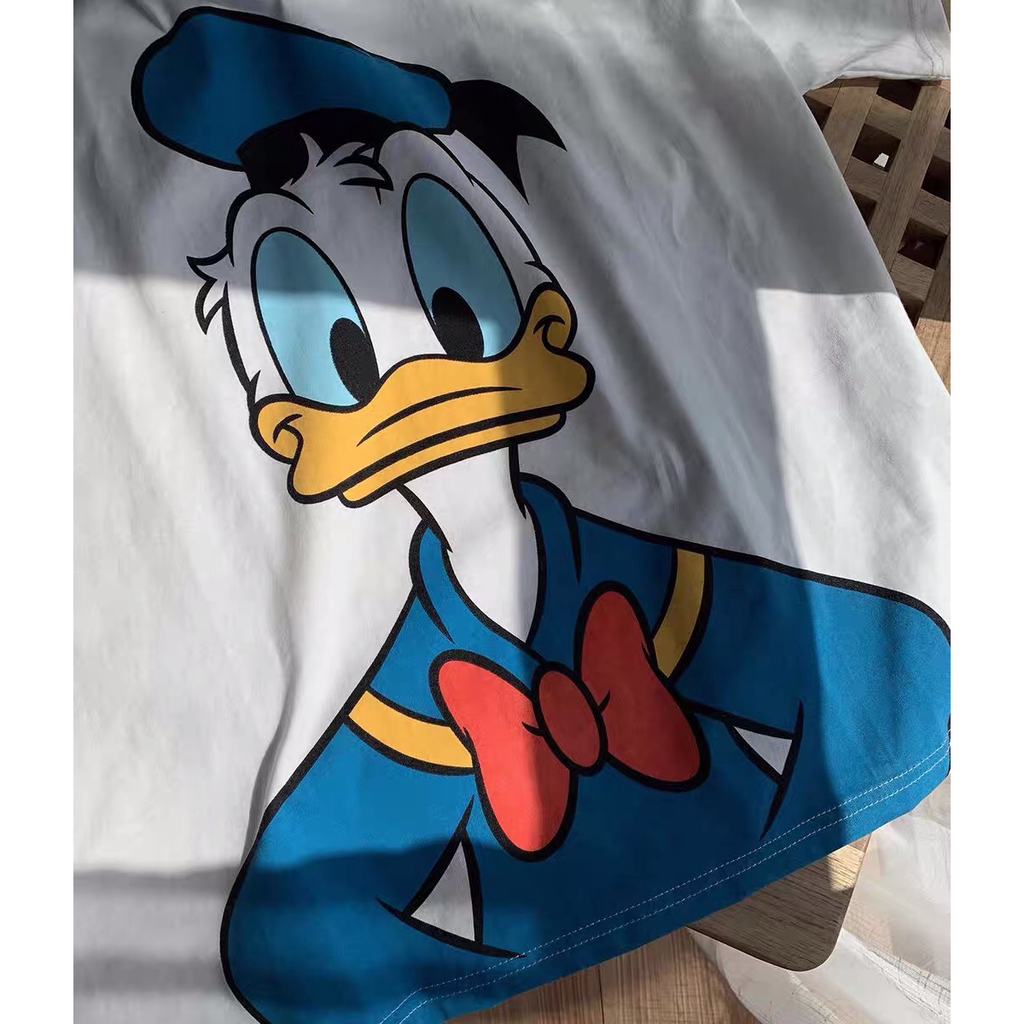 [HOTWIND2021] ÁO phông Áo thun Disney Donald Duck tay ngắn rời phiên bản Hàn Quốc