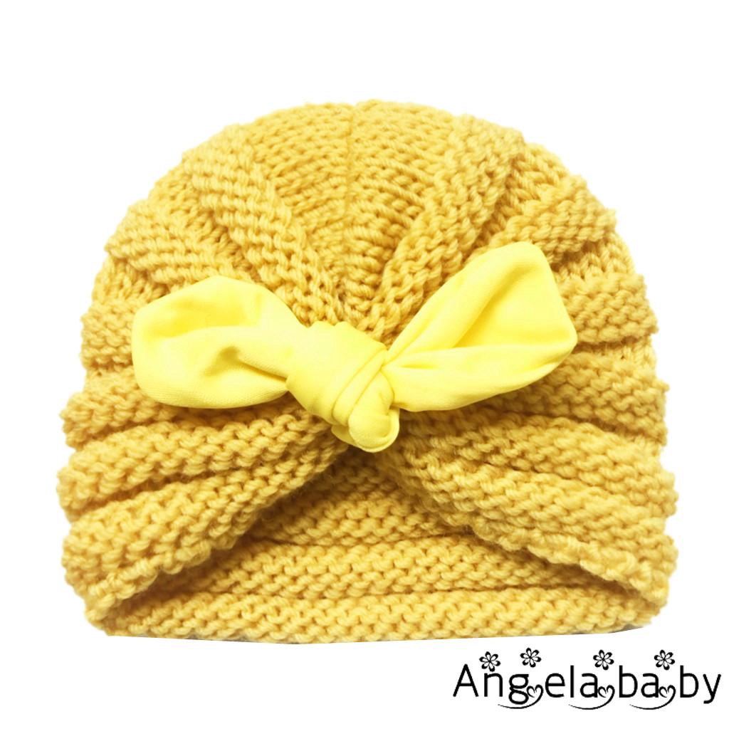 Mũ dệt kim beanie ấm áp cho bé trai và bé gái