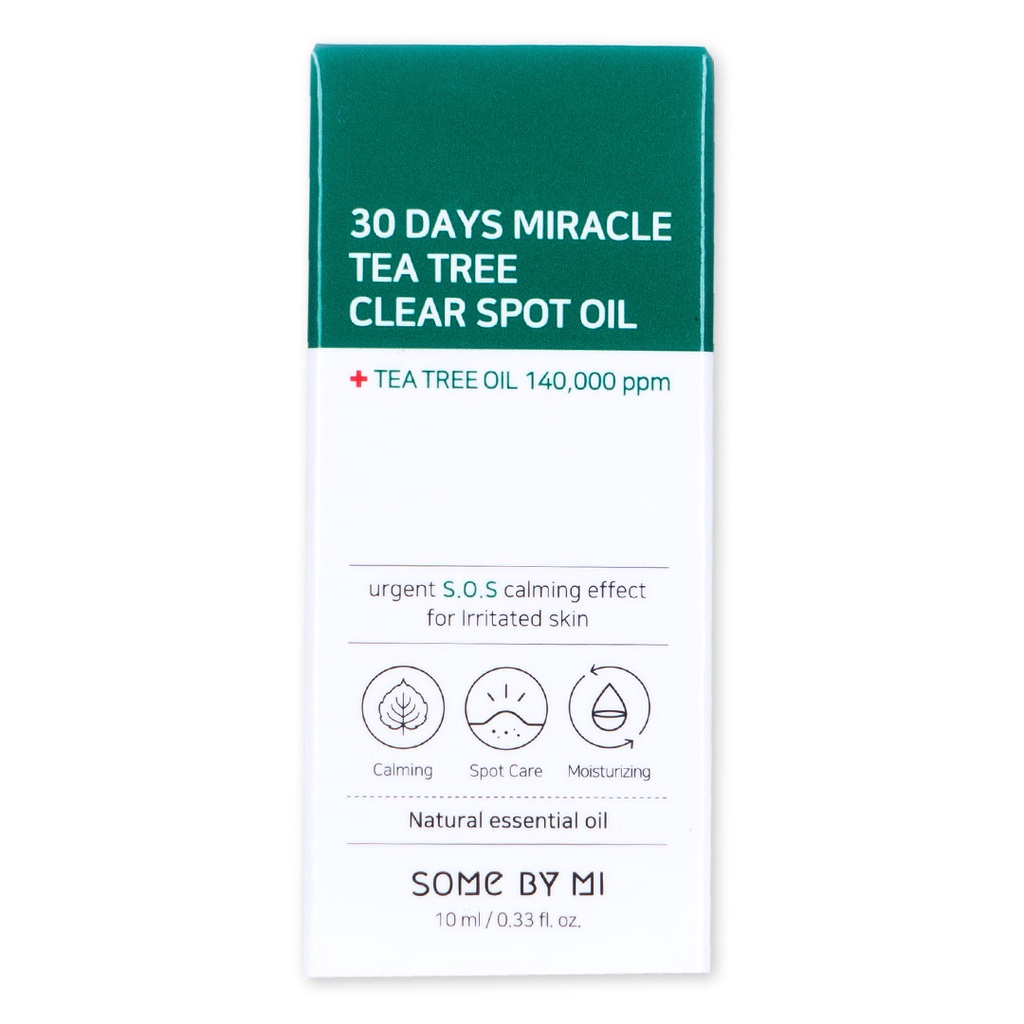 Tinh Dầu Some By Mi Tràm Trà Làm Giảm &amp; Ngăn Ngừa Mụn 10ml 30 Days Miracle Tea Tree Clear Spot Oil