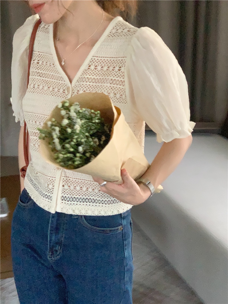 Áo Sơ Mi Kiểu Hàn Quốc Ngắn Tay Thời Trang Sành Điệu 54092