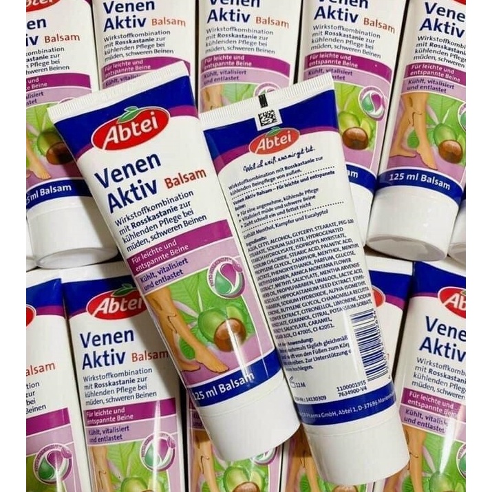 Kem Bôi Và Viên Uống Giãn Tĩnh Mạch Abtei Venen Aktiv Balsam - 125 ml