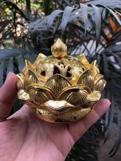 Lư xông trầm hoa sen - lư đốt trầm
