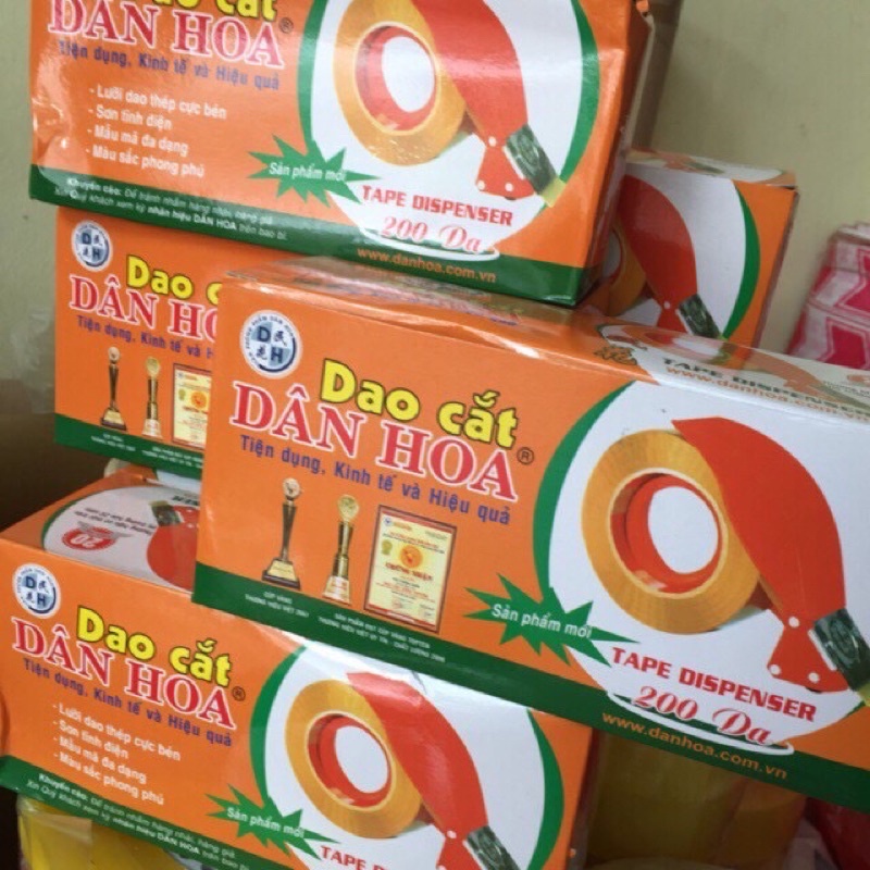 Cắt băng dính Dân Hoa các loại từ văn phòng đến 1kg