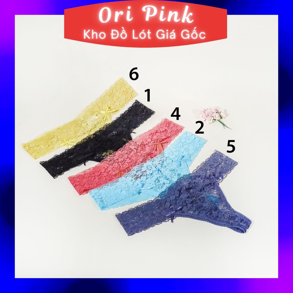 Quần lót lọt khe nữ sexy - Quần sịp su nữ cao cấp Ren hoa gợi cảm xuyên thấu- MS:LK01