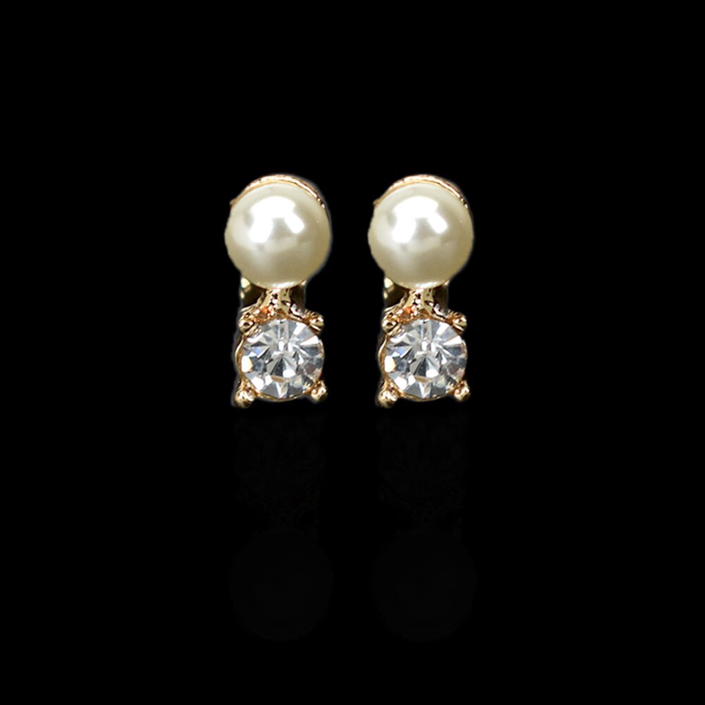 Khuyên kẹp vành tai đính ngọc trai nhân tạo không xỏ lỗ hàng mới dành cho bạn nữ