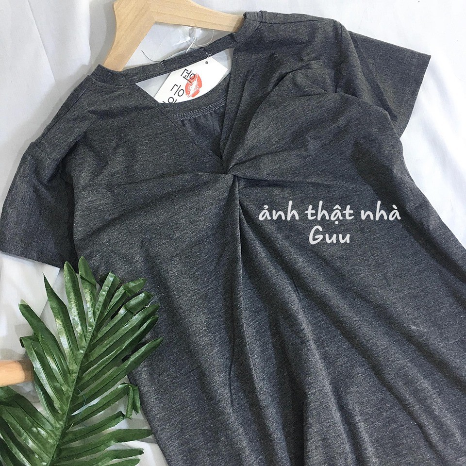 [ Mã FAMAYWA2 giảm 10K đơn 50K] Đầm suông nữ cotton mịn mát form rộng - Váy xuông nữ xoắn lưng họa tiết chữ - CM Shop | BigBuy360 - bigbuy360.vn