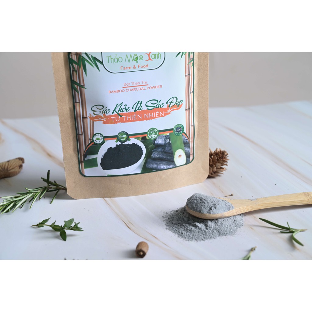 Bột Than Tre Hoạt Tính Handmade gói 100g | Thế Giới Skin Care