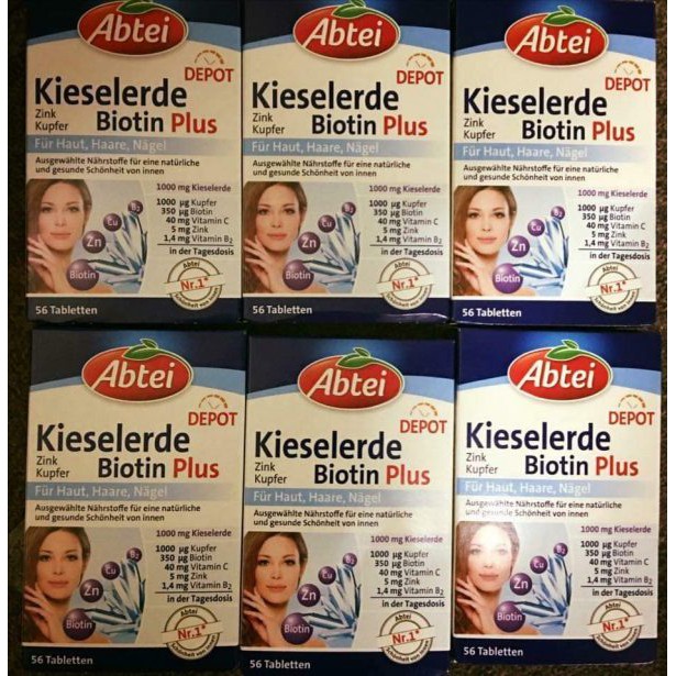 VIên uống Abtei Kieselerde Botin Plus Đức - CHỐNG RỤNG TÓC 56 viên