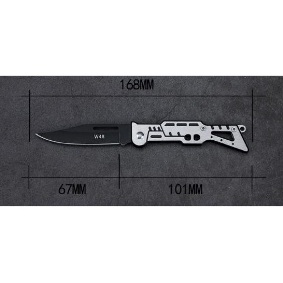 Dao Phượt Mini EDC Thích Hộp Treo Móc Khóa - Thép Không Gỉ - Lưỡi Dao Sắt Bén - Hàng Có Sẵn.