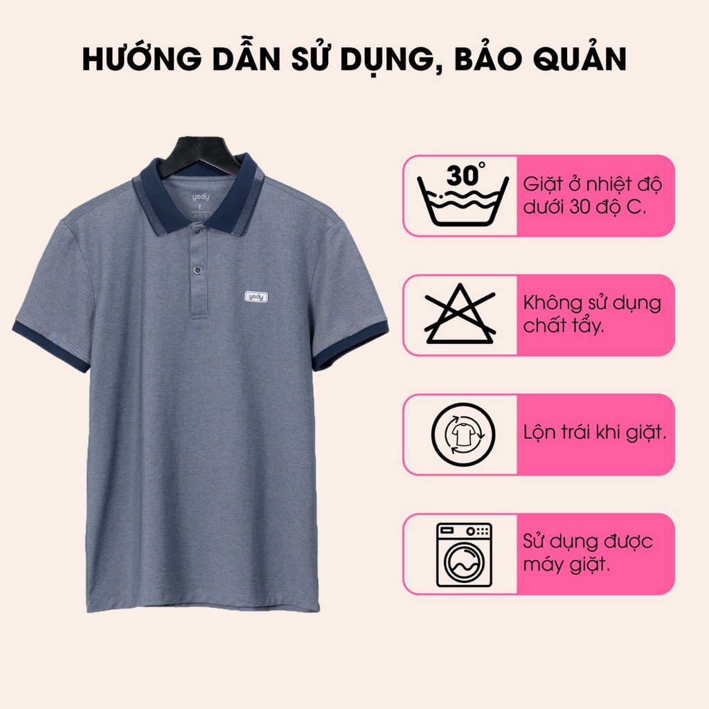 Áo Thun Polo Nam Yody Đẹp Chính Hãng Cổ Bẻ Chất Liệu Pique Cotton Mắt Chim Tay Ngắn Co Giãn Cao Cấp APM3299
