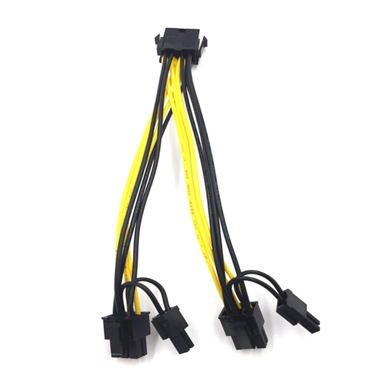 Dây Cáp Chuyển Đổi Nguồn Điện 8 Pin Sang 6 + 2 Pin Gpu 8 Pin Đầu Cắm 8pin Male