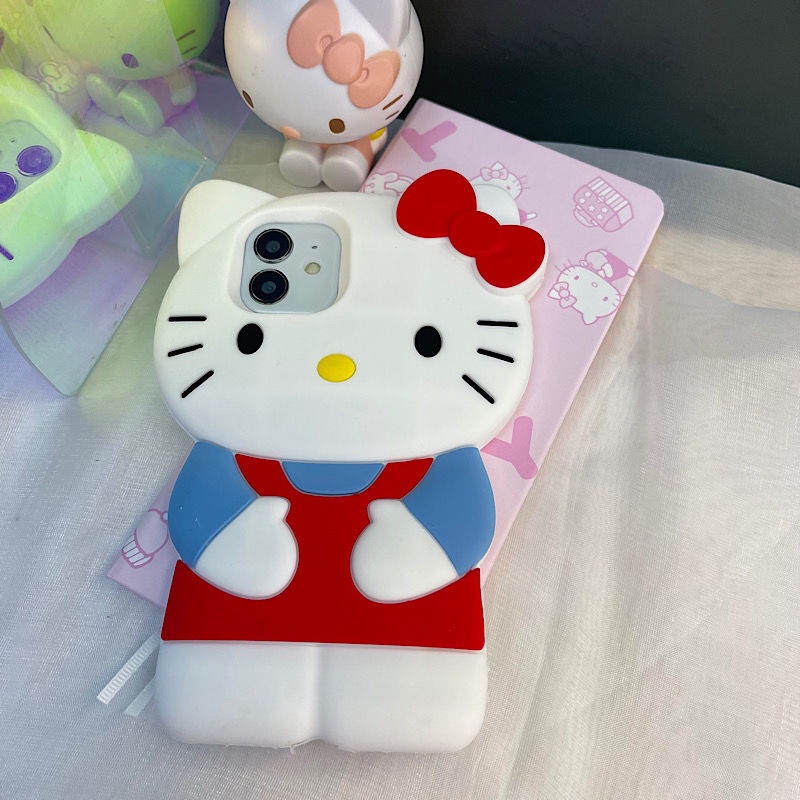 Ốp Điện Thoại Silicon Họa Tiết Hello Kitty Cho iPhone12promax 13 11/xsmax7plus