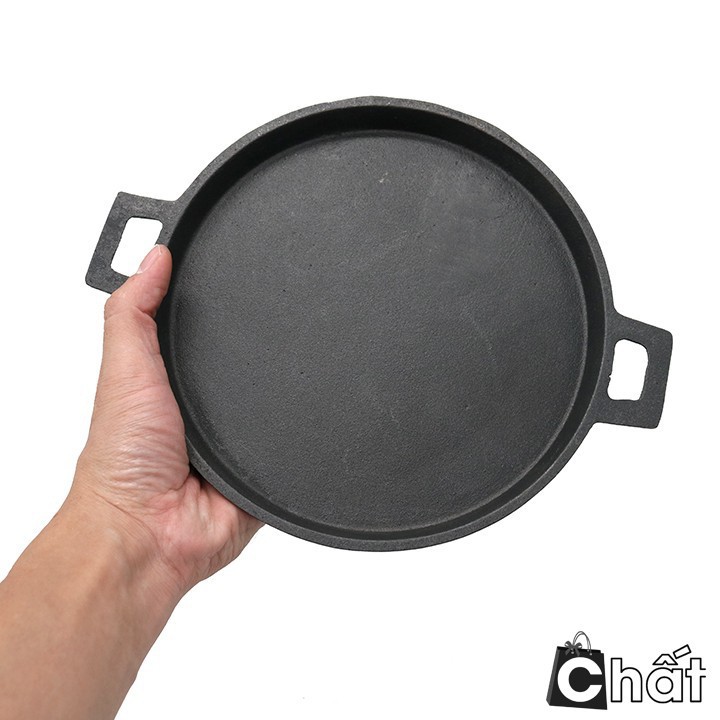 Chảo gang đúc bánh xèo chống dính, không gỉ đường kính 19cm